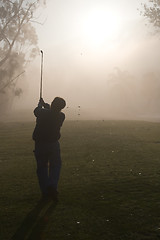 Image showing Morning Golfers