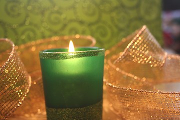 Image showing Glowing Votive Candle