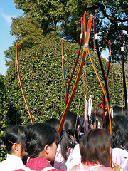 Image showing Japanese archers