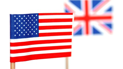 Image showing British and American flags