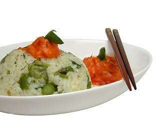 Image showing Rice on a plate