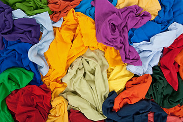 Image showing Bright messy clothing background