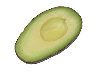 Image showing Avocado half-clipping path