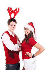 Image showing Happy christmas teens, 