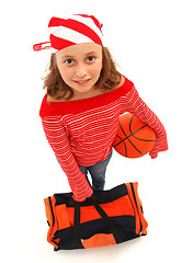 Image showing Basketball player girl