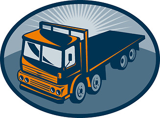 Image showing Flatbed truck 