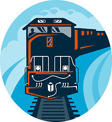 Image showing Diesel Train traveling