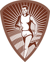 Image showing Marathon athlete sports runner