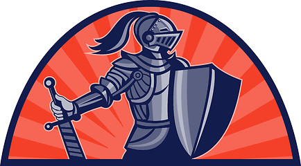 Image showing Knight with sword and shield