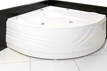 Image showing Corner bathtub