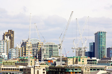 Image showing London construction site