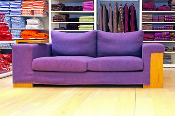 Image showing Purple sofa