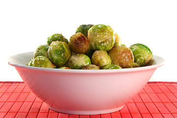 Image showing Roasted brussels sprouts
