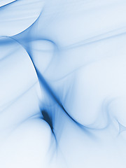 Image showing Blue soft waves