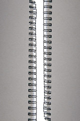 Image showing Closeup of two spiral bound