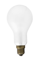 Image showing Single light bulb isolated