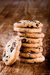 Image showing stack of fresh baked cookies