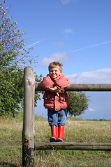 Image showing Child in a Rural Landscape