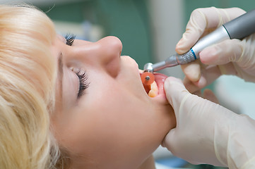 Image showing dentist healthcare work