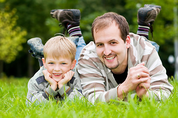 Image showing Father and son