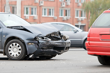 Image showing Car accident crash