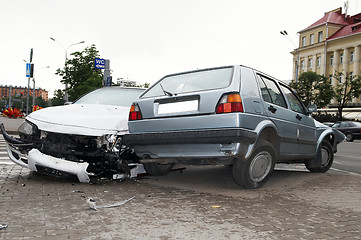 Image showing heavy damage car accident 