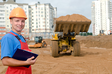 Image showing Builder inspector at construction area