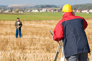 Image showing surveyot theodolite works