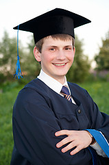 Image showing Smiley graduate student