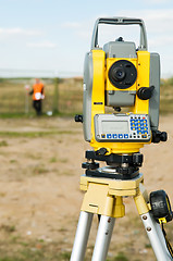 Image showing theodolite on tripod