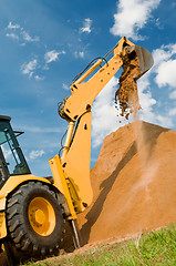 Image showing Loader excavation construction works