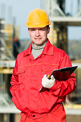 Image showing builder inspector worker