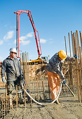 Image showing workers on concrete works