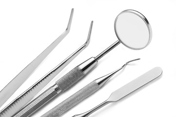 Image showing set of dental care tool