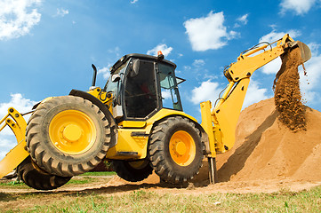 Image showing Excavator Loader with backhoe works