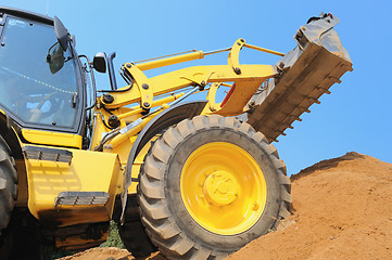 Image showing loader at construction work