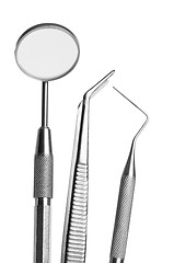 Image showing set of dental care tool