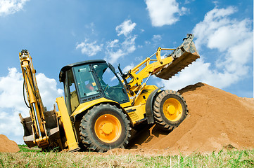 Image showing Excavator Loader with backhoe works