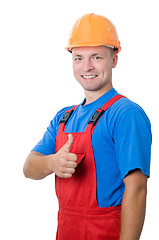 Image showing Positive builder worker isolated