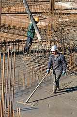 Image showing workers on concrete works