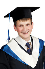 Image showing happy smiley graduate boy