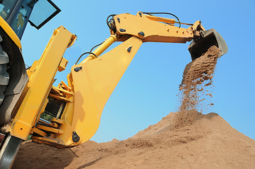 Image showing Excavator Loader with backhoe works