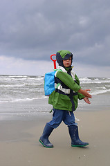 Image showing Child near the Sea