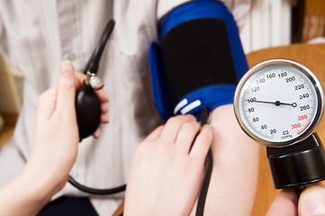 Image showing blood pressure measurement