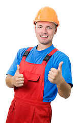 Image showing Positive builder worker isolated