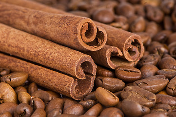 Image showing coffee and cinnamon