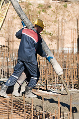 Image showing workers on concrete works