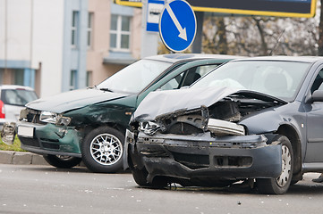 Image showing Car accident crash