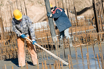 Image showing workers on concrete works