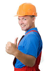 Image showing Positive builder worker